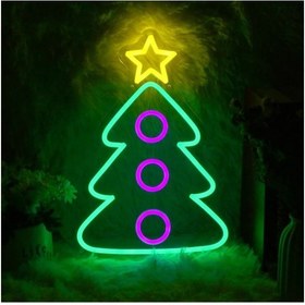 Resim Empressco Yeşil Renkli Neon LED Çam Ağacı, Yeni Yıl Dekorasyonu İçin Şık ve Parlak Seçenek 