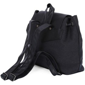 Resim Bayan Sırt Çantası Kanvas Kumaş Büzgülü 