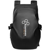 Resim Mufunye Büyük Kapasiteli Bisiklet Sırt Çantası, Su Geçirmez, Motosiklet Tam Yüz Kaskları İçin Uygundur Siyah 