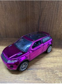 Resim Oyuncak Metal Range Rover Araba Parlak Pembe Range Rover Evoque Oyuncak Araba Sesli ve Işıklı 
