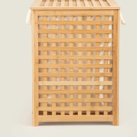 Resim Chakra Bambu Çamaşır Sepeti M Natural - 62 x 45 x 45 