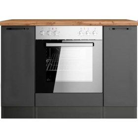 Resim Misya Ankastre Fırın Dolabı-mutfak Dolabı-çok Amaçlı Dolap-2 Kapaklı Antrasit 