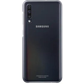 Resim Galaxy A50 ile Uyumlu Clear Cover Siyah EF-AA505CBEGWW 