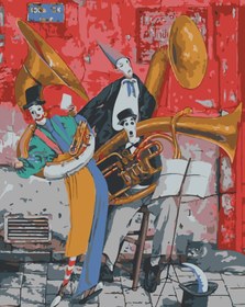 Resim Sayılarla Boyama Seti - Sokak Sanatçıları - 80x100 