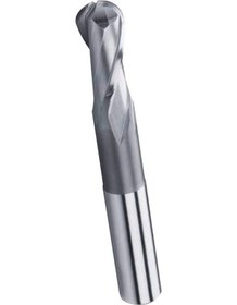 Resim 14mm 2 Ağız Kısa Küre Parmak Freze Hss 