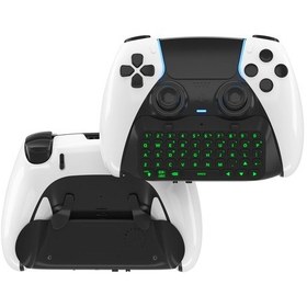 Resim Cbtx Jys P5172 Sony Uyumlu Ps5 İçin Dualsense Edge Denetleyici Kablosuz Bluetooth Harici Klavye Taşınabilir Gamepad Klavye Siyah 
