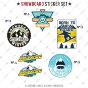Resim Bay Etiket Hbgbdl5 Snowboard Sticker Seti 5 Parca 