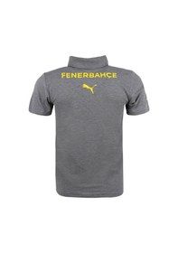 Resim 77829613 Fenerbahçe Lisanslı 2024/25 A Takım Polo Yaka Gri T-shirt Gri 