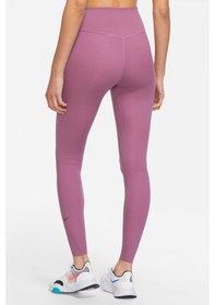 Resim Nike One Luxe Leggings Tigh Fit Lazer Kesim Soft Yumuşak Toparlayıcı Tayt Lila 