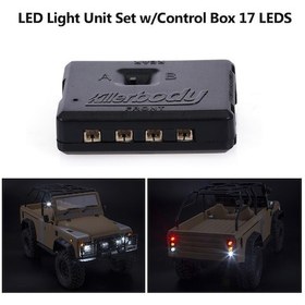 Resim Killerbody Led Işık Ünitesi Seti Kb 1/10 Marauder Ⅱ Axial Scx10 Traxxas Trx-4 Rc Araba İçin Kontrol Kutusu İle 
