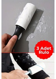 Resim İronika 3'lü Kedi Köpek Tüy Toplayıcı Rulo Kanepe Koltuk Halı Evcil Hayvan Tüy Toplayıcı 