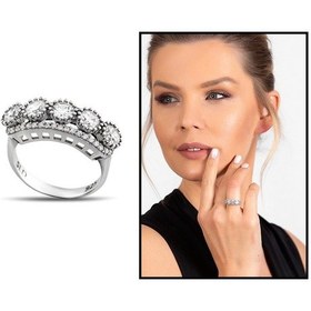 Resim Starlight Diamond Pırlanta Montür Damla Tasarım 925 Ayar Gümüş Ka (500122808) 