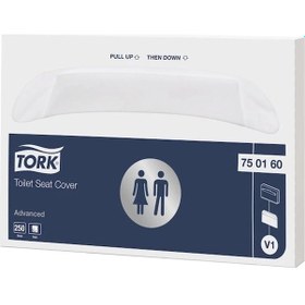 Resim Tork 750160 Klozet Kapak Örtüsü 20 Paket 250 Yaprak Beyaz 