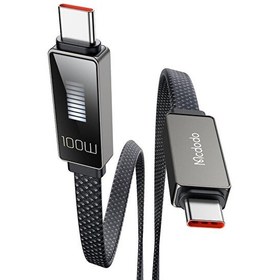 Resim Mcdodo CA-4470 100W Type-C Type-C Hızlı Şarj Data Aktarım Kablosu 1.2 M Siyah 