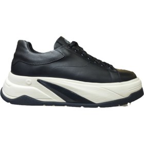 Resim MARCOMEN Bağcıklı Hakiki Deri Kalın Düz Taban Erkek Sneaker Ayakkabı 22216 