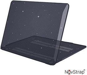 Resim NovStrap Apple Macbook Pro 16 inç M4/Pro/Max A3186 A3403 ile Uyumlu Simli Kılıf Sert Glitter SİYAH 