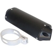 Resim Motosiklet Susturucu Egzoz Borusu Kelepçesi 28mm 38mm 50cc 110cc 125cc Dirt Pit Quad Bike Atv 28mm Siyah 