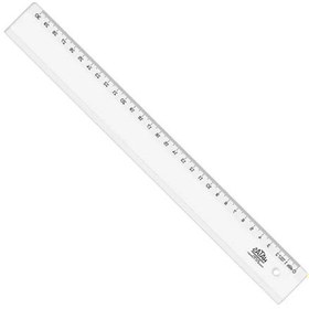 Resim 30 Cm Uzunlu Geniş Plastik Cetvel - Ölçüm İçin İdeal 0 