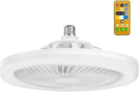 Resim Led Işıklı Tavan Vantilatörü - 3 Farklı Işık Modu, 3 Seviye Güçlü Fan Modu, Uzaktan Kumandalı, Sessiz Kullanım, Ayarlanabilir Parlaklık Ayarı, Kolay Kurulumlu, Led Işıklı Tavan Pervane Vantilatörü 
