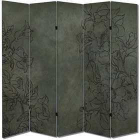Resim dbsanat Doğa Temalı Özel Tasarım Paravan Room Divider 180 x 200 cm 