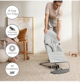 Resim Babybjörn Balance Bliss Ana Kucağı Woven Melange & Kanguru Harmony 3d Mesh / Light Grey 