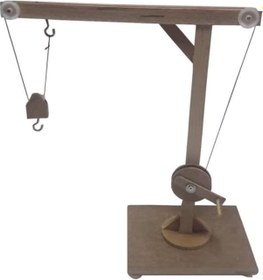 Resim ECE Vinç Yapma Bileşik Makineler Deney Seti Yarı Montajlı 