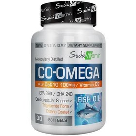 Resim Suda Vitamin CO-Omega Coenzyme Q10 30 Yumuşak Kapsül 