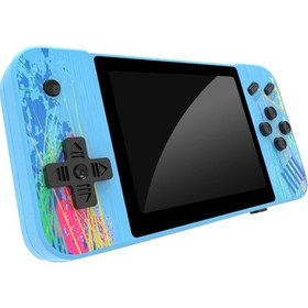 Resim G3 Macaron 3.5 İnch Screen Handheld Game Console Built-in 800 Games Blue 