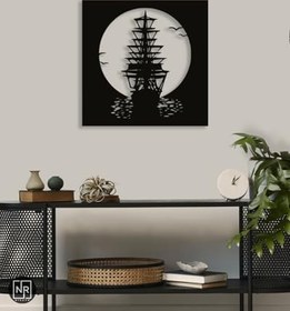 Resim NR Dizayn (283) Gemi Dekoratif Metal Duvar Tablosu 49 X 49 