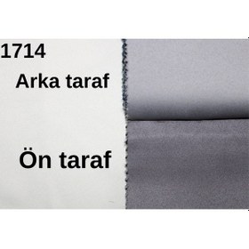 Resim Dauble Blackut Karartma Perde Tek Kanat 1x2 Amerikan Pileli Fon Perde Koyu Gri 