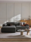 Resim S Home Design Concept Molly Mini 2 Modül Kanepe Köşe Koltuk, Sol Köşe, Keten Antrasit 210x145 cm 