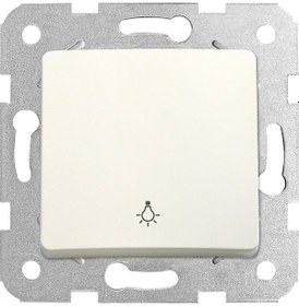 Resim Viko Linnera/rollina Krem Light Yaylı Anahtar Çerçevesiz - 90441003 