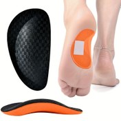 Resim 2 Adet Ayak Kemer Destekli Ayak Yastıkları - Kaymaz Masaj Tabanlıkları, Topuk Rahatlığı için Jel Pedli, Yüksek Topuklu Ayakkabılar, Spor Ayakkabılar ve Elbise Ayakkabılarında Ayakkabı Uyumu & Konfor için Karbon Fiber Tasarım, Ayak Bakımı 