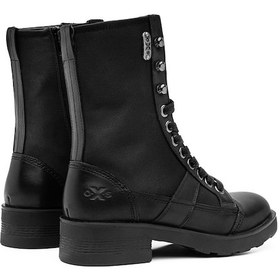Resim Çizme Kadın Oxw002300 Oxs Frank 0023 Mıd D Nylon/leather Black Siyah 