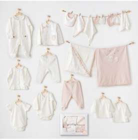 Resim Andywawa Bebek Hastane Çıkışı 20 Pcs Newborn Set Ballerına Ekru 