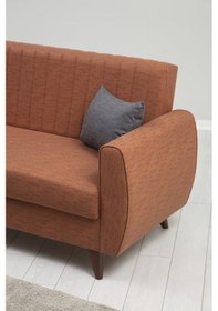 Resim Minarmobilya Alkon Üçlü Koltuk-Kiremit 95 