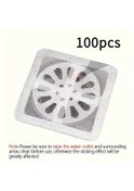 Resim Hightower 100 Adet Kendinden Yapışkanlı Delme Yok Saç Toplayıcı Filtre Banyo Mutfak Duş Lavabo Tahliye Kapağı 