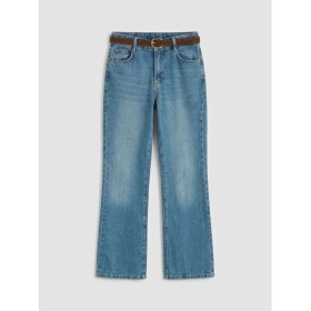 Resim LC Waikiki Lcw Kids Indigo Ispanyol Paça Kız Çocuk Jean Pantolon 