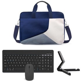 Resim Microcase Lenovo Tab K11 Tb330fu 11 İnch Tablet İle Uyumlu Tablet Çantası+bluetooth Klavye+bluetooth Mouse+tablet Standı Siyah Al5294 - 