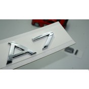 Resim Audi A7 45 TFSi Krom ABS 3M 3D Bagaj Yazı Logo Orjinal Ürün 