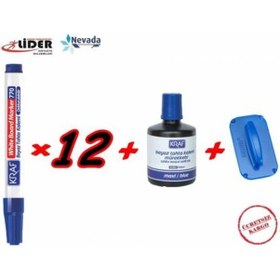 Resim Kraf 770 Silinebilir Yazı Tahtası Kalemi Seti Board Marker Kırmızı 