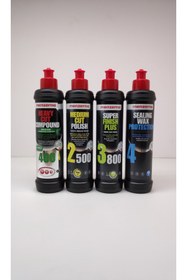Resim Menzerna Detail Market Menzerna Yeşil 400 2500 3800 Sealingwax Pasta Hare ve Boya Koruma Seti 250 ml 