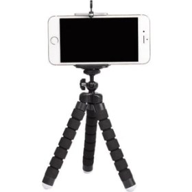Resim Sünger Ayaklı Akrobatik Cep Telefonu Ahtapot Tripod 3 Ayak 