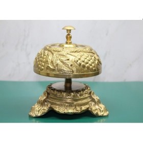 Resim Büro Ev Ofis Dekoru İçin Pirinç Masaüstü Basmalı Çan 