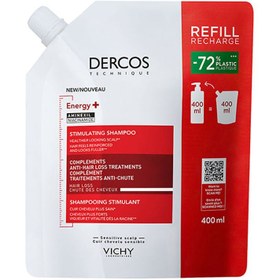 Resim Vichy dercos energising saç dökülmesine karşı şampuan 390 ml - refill 
