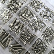 Resim 880 adet Paslanmaz Çelik Somun ve Civata Assorti Kiti - M2, M3, M4, M5 Hex Somunlar, Somunlar, Düz Yıkayıcılar içerir - Dayanıklı, Koroziyona Dayanıklı, Pratik Kılıfında Düzenli!! 
