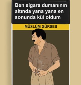 Resim HOPENA Müslüm Gürses Ben Sigara Standart Sigara Tabakası Kutusu 