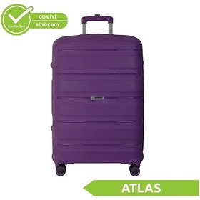 Resim Vegmann Polipropilen Pp Atlas Violet Büyük Boy Valiz Violet 