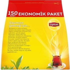 Resim Lipton Doğu Karadeniz Demlik Poşet Çay 150'li Paket 