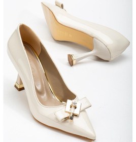 Resim Suins Bretta Model Kadın Topuklu Tektaş Tokalı Stiletto Ayakkabı BRETTA47498 001 